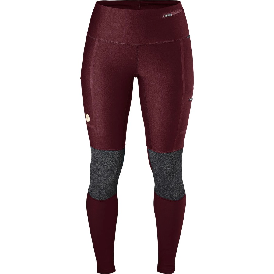 Dark Garnet Abisko Trekking Tights W Fjällräven Outlets