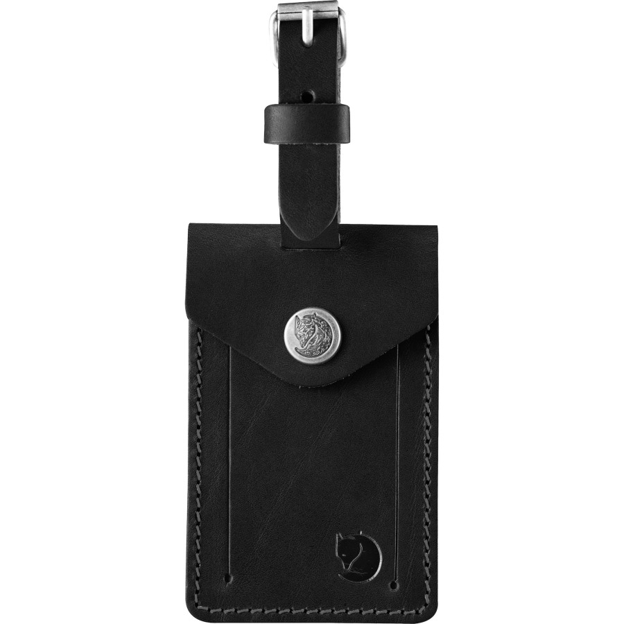 Fjällräven Outlets Leather Luggage Tag Black