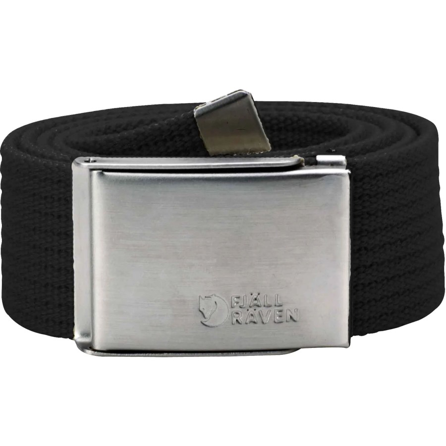 Black Canvas Belt Fashion Fjällräven Outlets