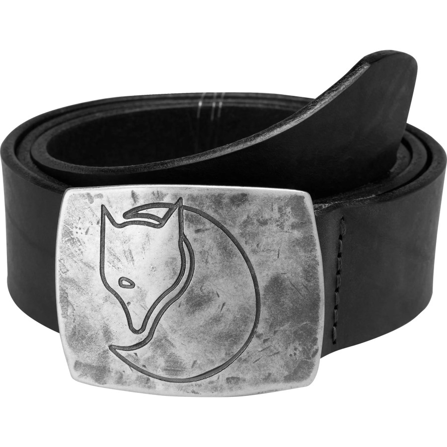 Fjällräven Outlets Black Murena Silver Belt