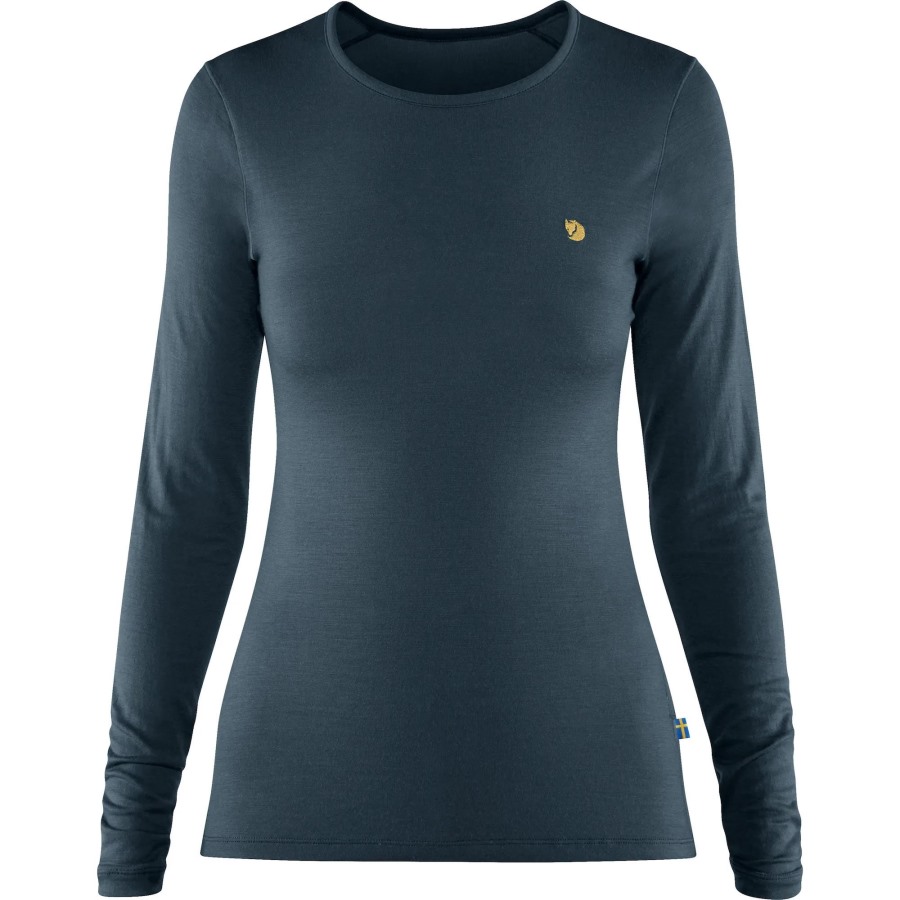 Mountain Blue Bergtagen Thinwool Ls W Fjällräven Outlets