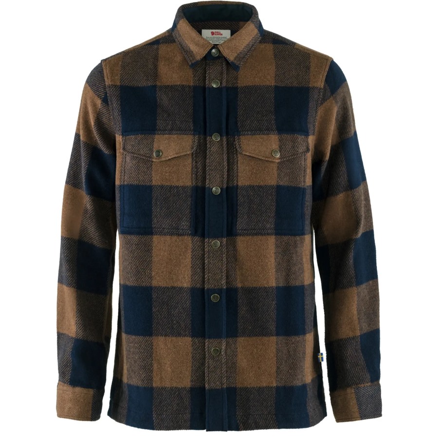 Chestnut-Dark Navy Fjällräven Outlets Canada Shirt M