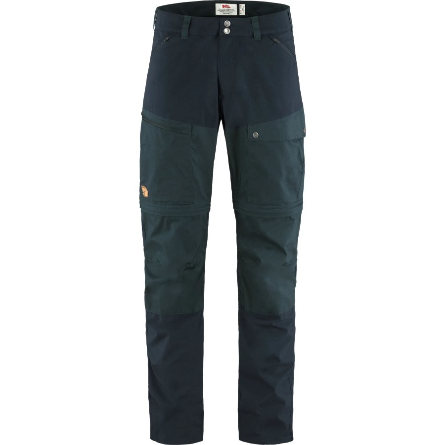 Dark Navy Fjällräven Outlets Abisko Midsummer Zip Off Trousers M Long