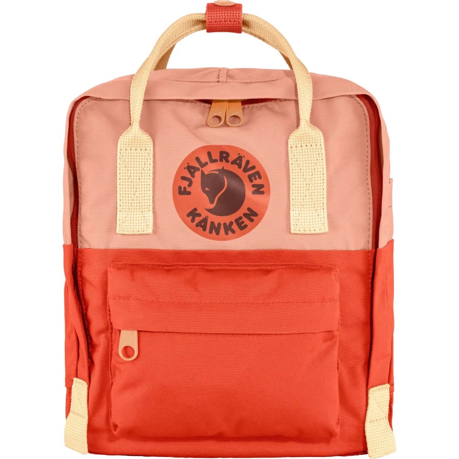 Kånken Art Mini Poppy Fields-Cotton Sky Fjällräven Outlets