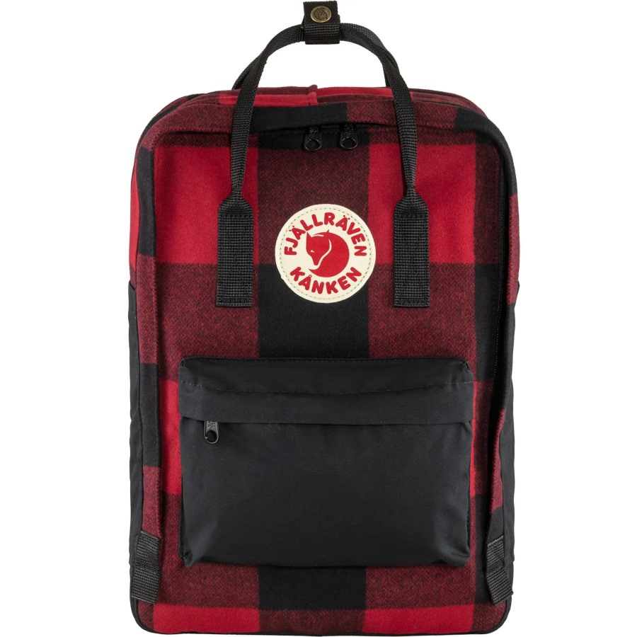 Red-Black Kånken Re-Wool Laptop 15 Fjällräven Outlets