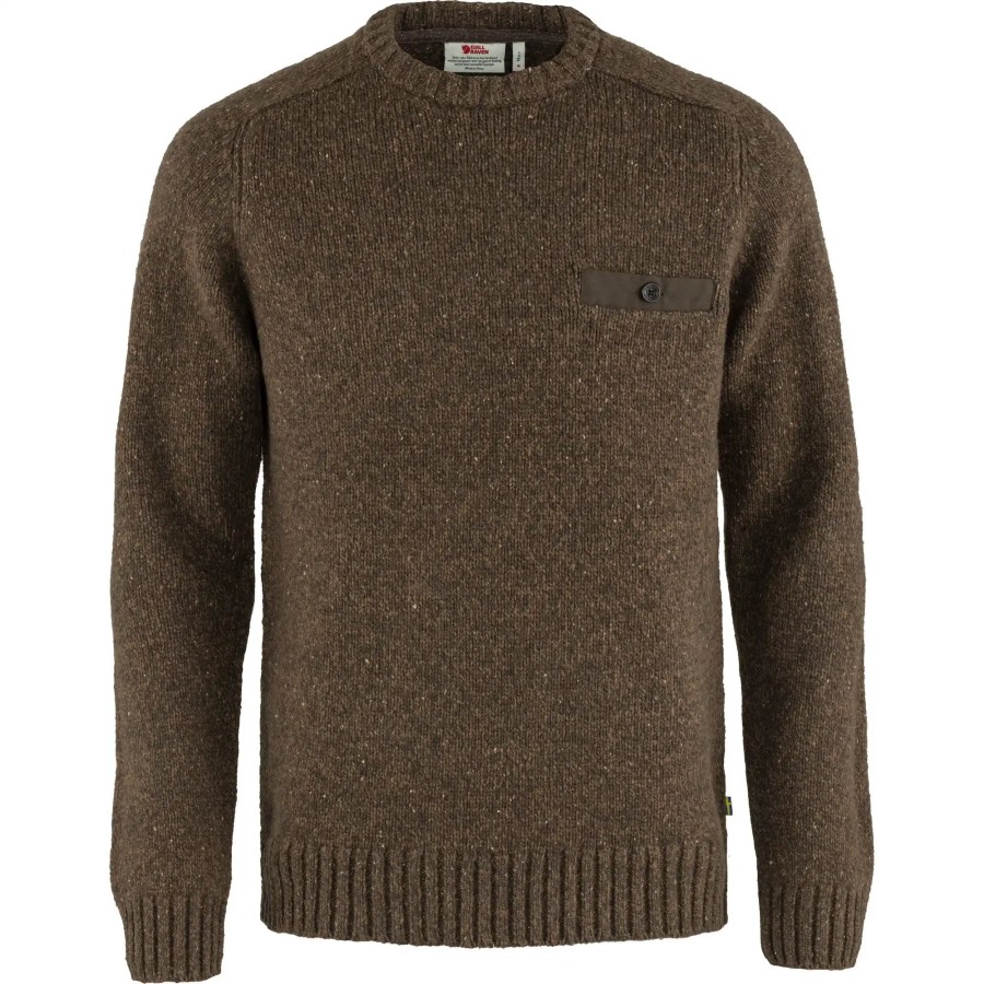 Bogwood Brown Lada Round-Neck Sweater M Fjällräven Outlets