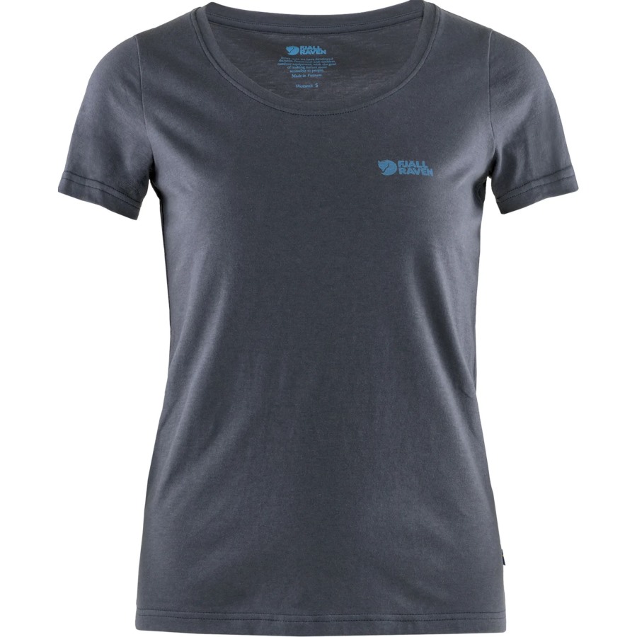 Logo T-Shirt W Fjällräven Outlets Navy