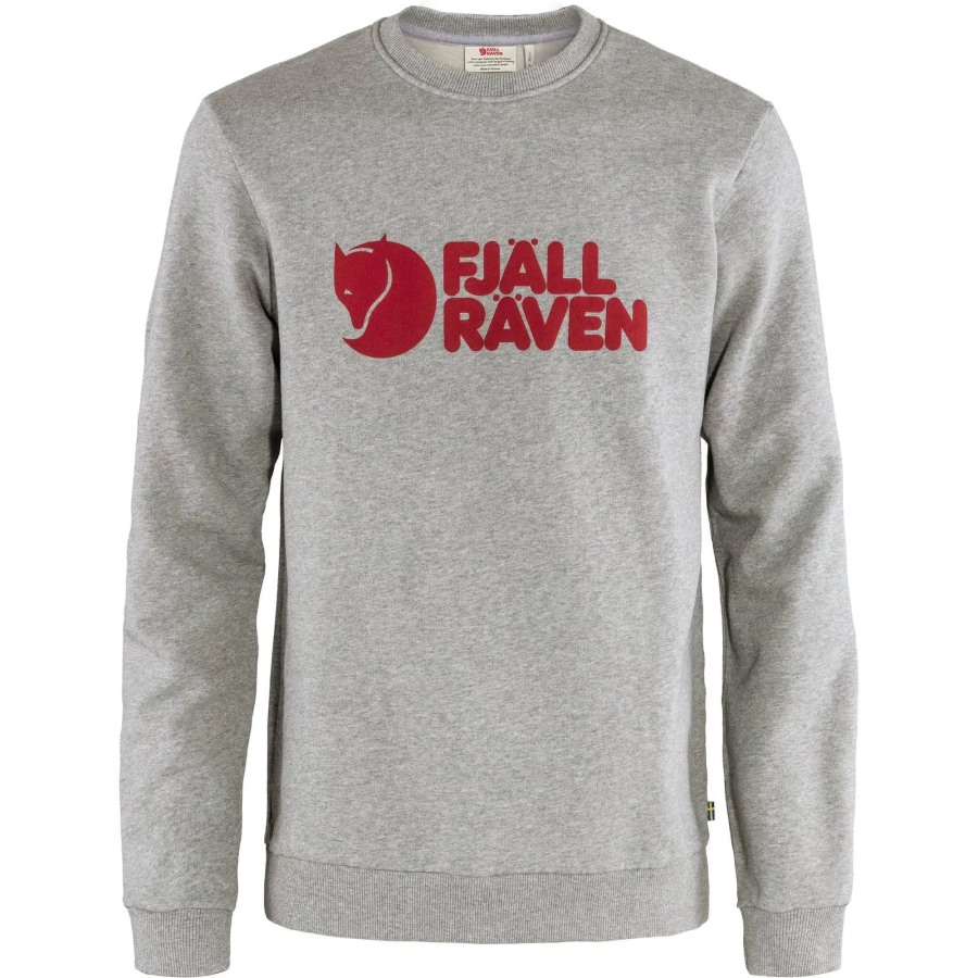 Fjällräven Outlets Logo Sweater M Grey-Melange
