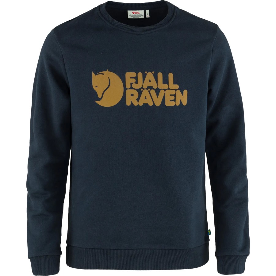 Logo Sweater M Fjällräven Outlets Dark Navy