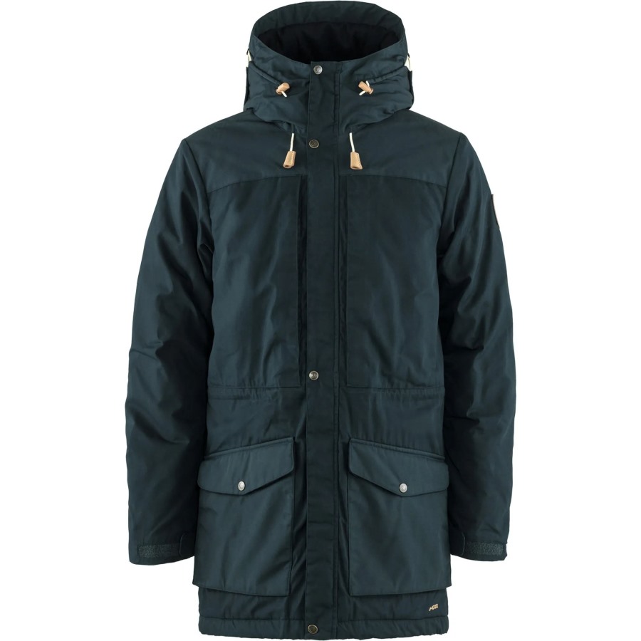 Singi Wool Padded Parka M Fjällräven Outlets Dark Navy