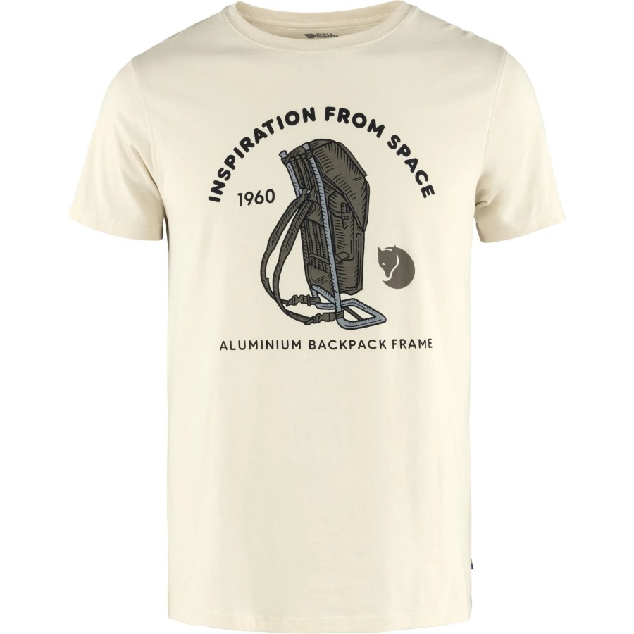 Space T-Shirt Print M Chalk White Fjällräven Outlets