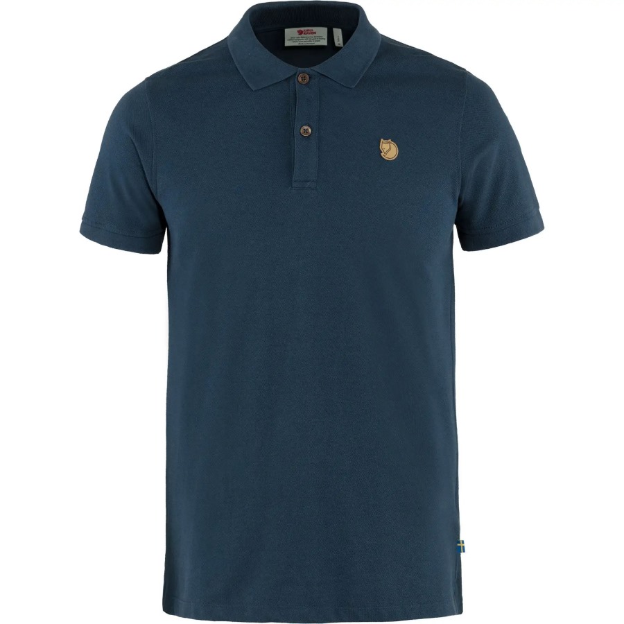 Navy Fjällräven Outlets Övik Polo Shirt M