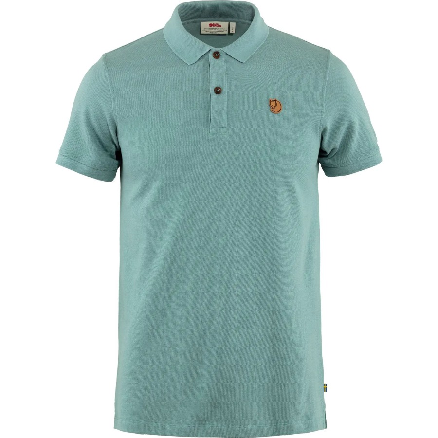 Övik Polo Shirt M Fjällräven Outlets Clay Blue