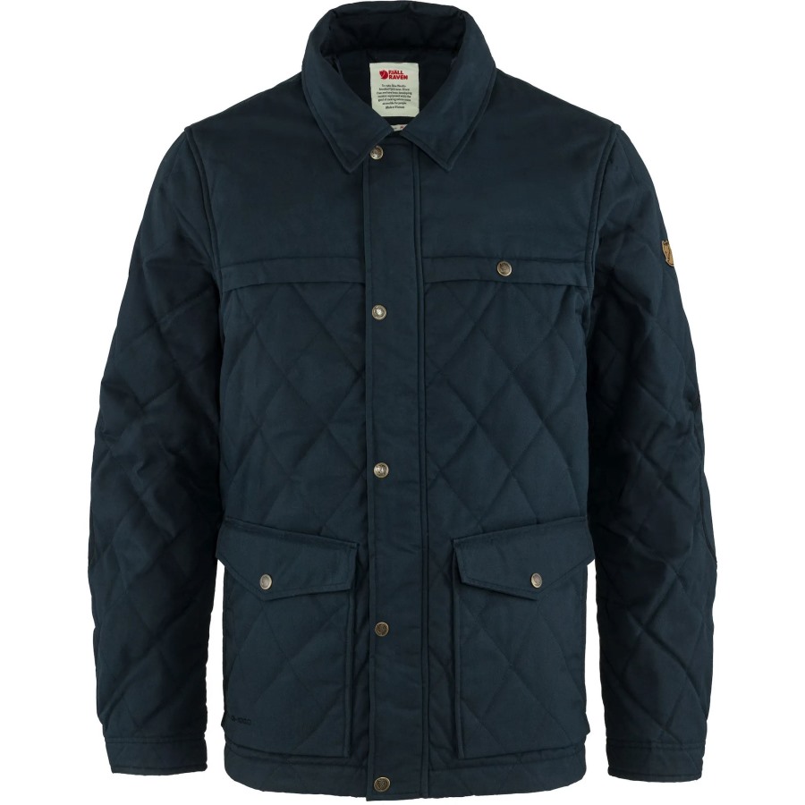 Övik Wool Padded Jacket M Dark Navy Fjällräven Outlets