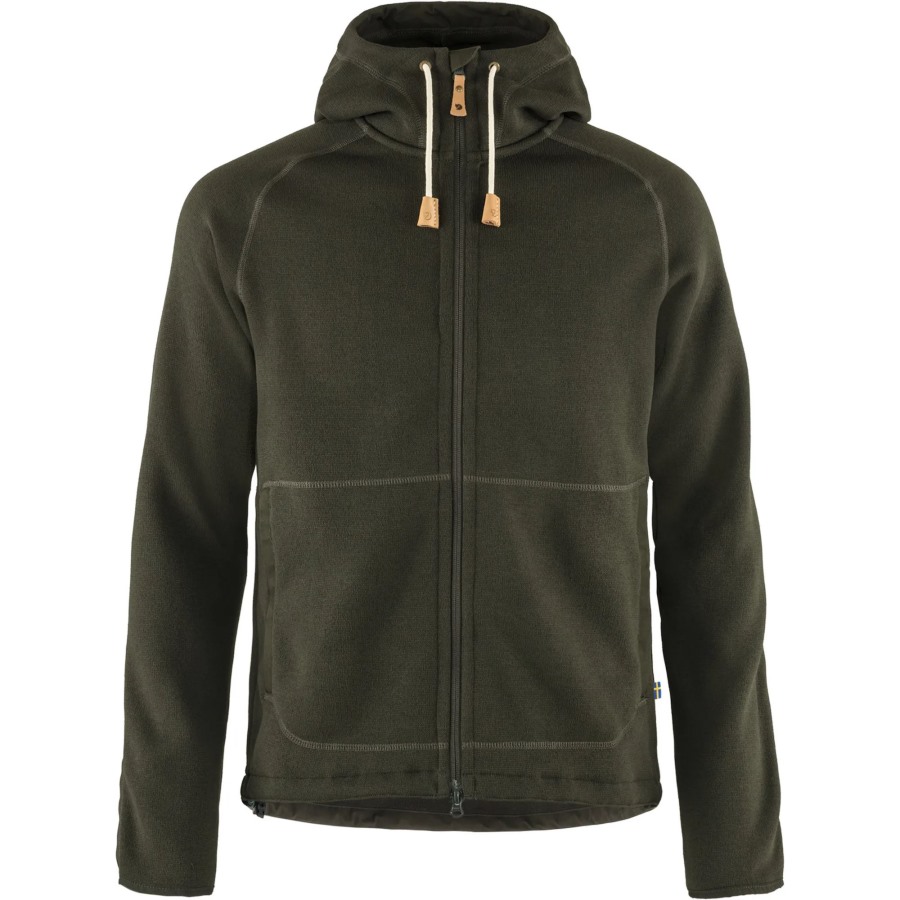 Övik Fleece Hoodie M Fjällräven Outlets Deep Forest