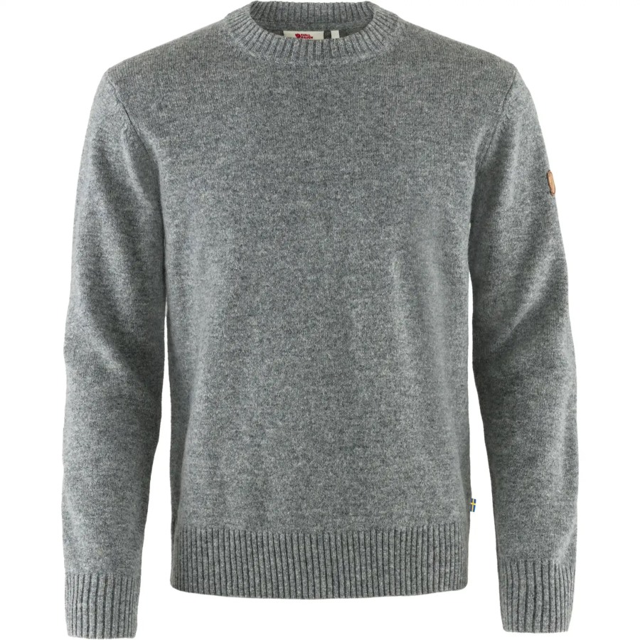 Grey Fjällräven Outlets Övik Round-Neck Sweater M