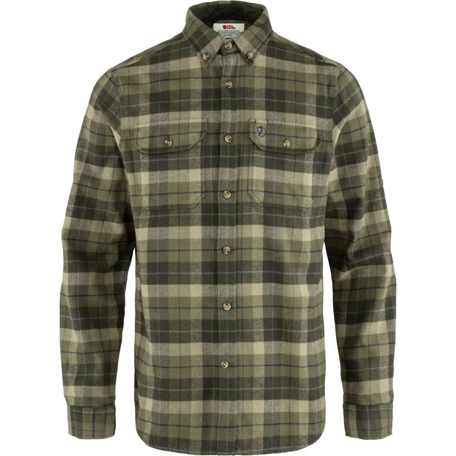 Green-Deep Forest Fjällräven Outlets Singi Heavy Flannel Shirt M