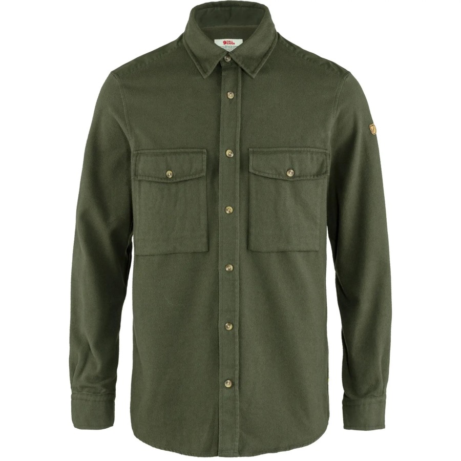 Fjällräven Outlets Övik Twill Shirt M Deep Forest-Deep Forest