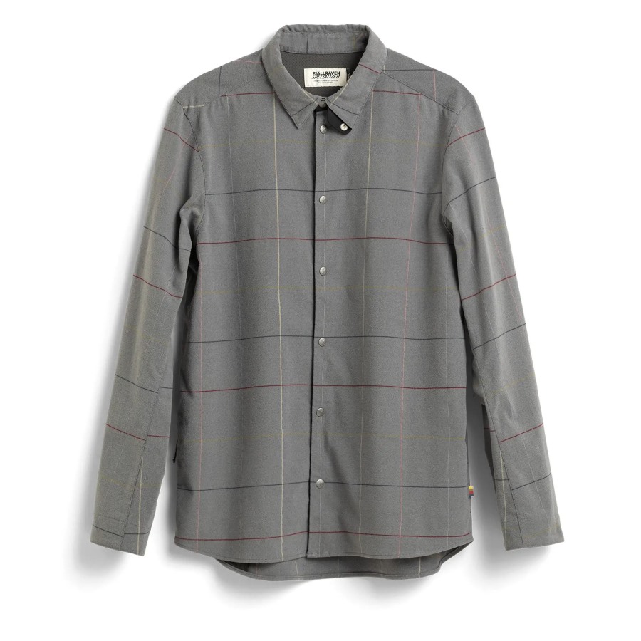 Fjällräven Outlets S/F Rider'S Flannel Shirt Ls M Grey Flag Window