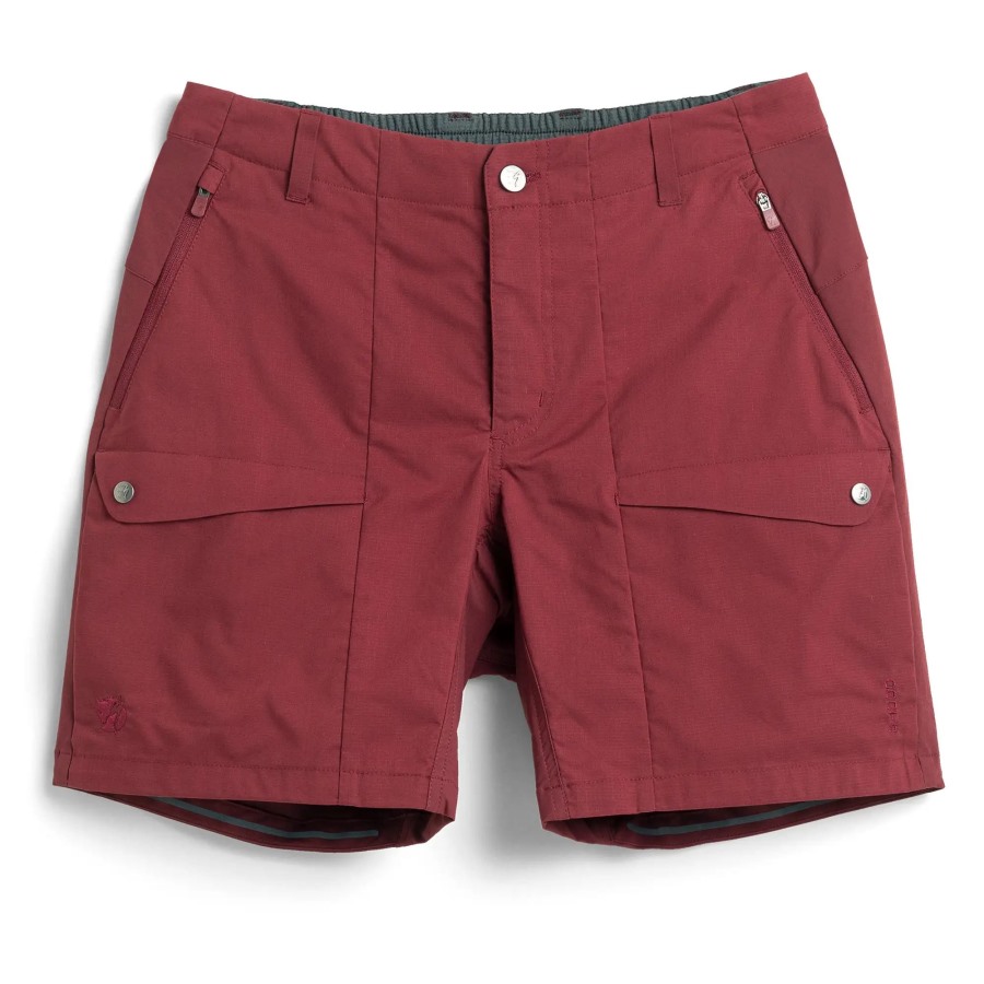 S/F Rider'S Hybrid Shorts W Bordeaux Red Fjällräven Outlets