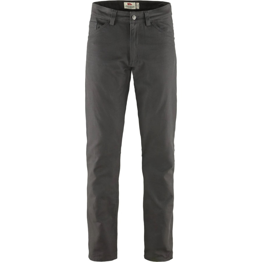 Fjällräven Outlets Greenland Canvas Jeans M Long Dark Grey