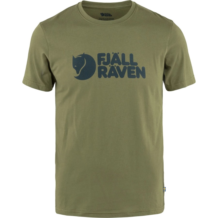 Caper Green Fjällräven Outlets Logo T-Shirt M