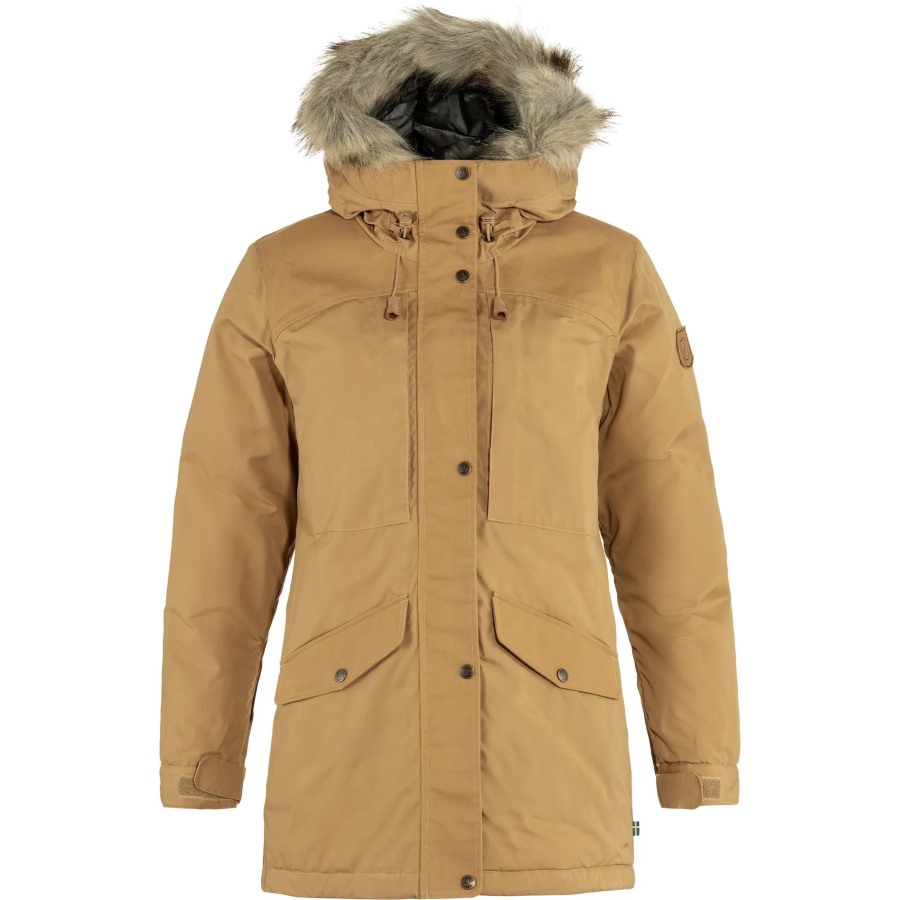Singi Down Jacket W Buckwheat Brown Fjällräven Outlets