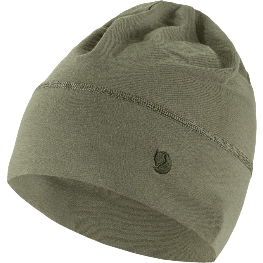 Abisko Lite Wool Beanie Fjällräven Outlets Light Olive