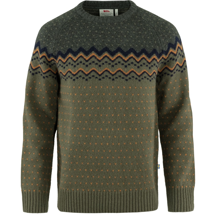 Laurel Green-Deep Forest Övik Knit Sweater M Fjällräven Outlets
