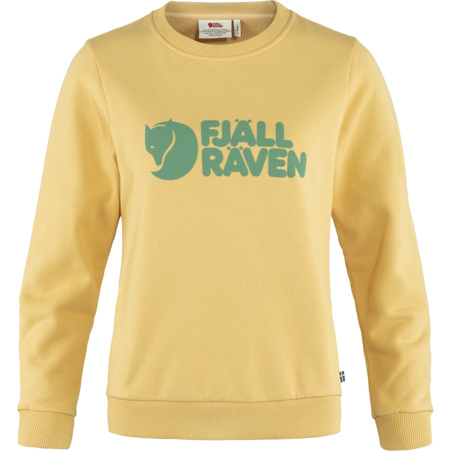 Logo Sweater W Fjällräven Outlets Mais Yellow