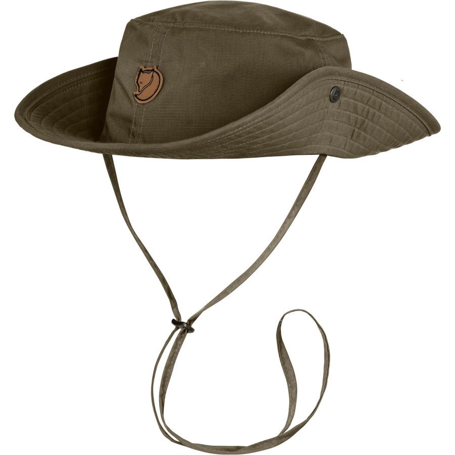 Dark Olive Fjällräven Outlets Abisko Summer Hat