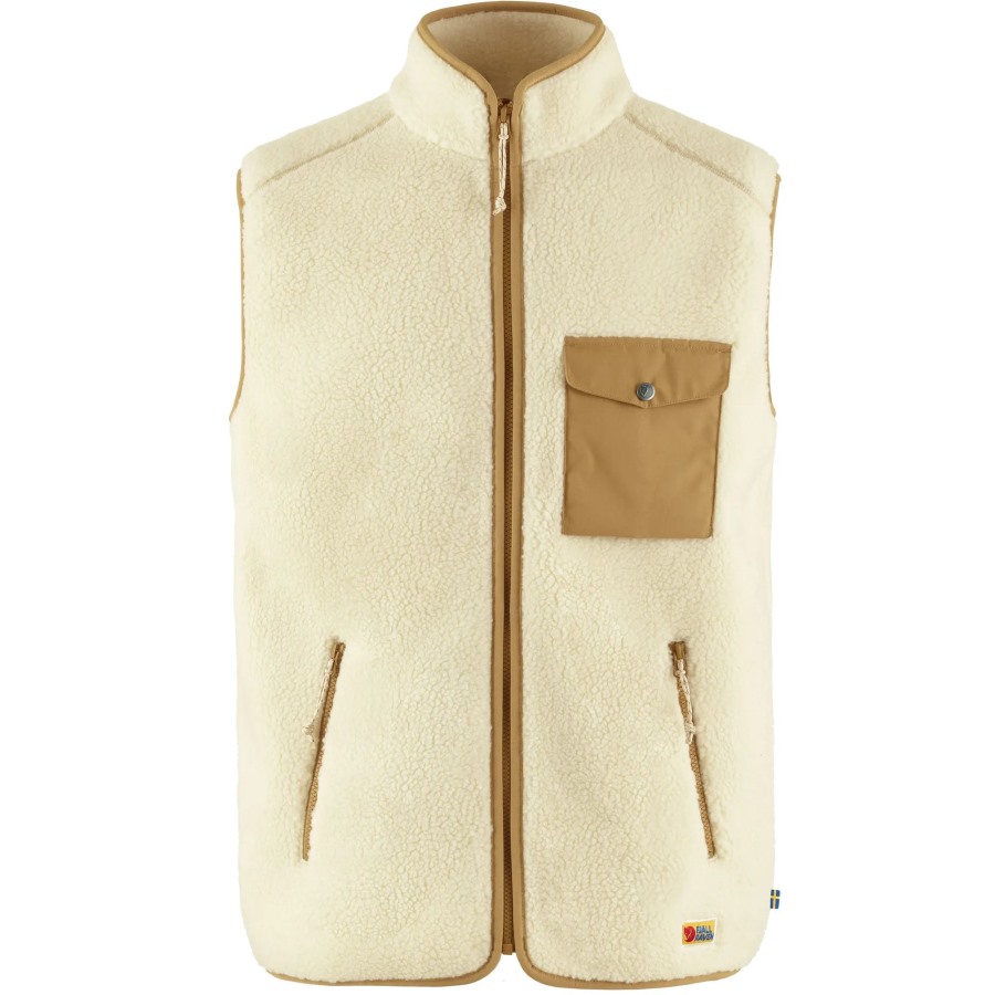 Vardag Pile Fleece Vest M Chalk White-Buckwheat Brown Fjällräven Outlets