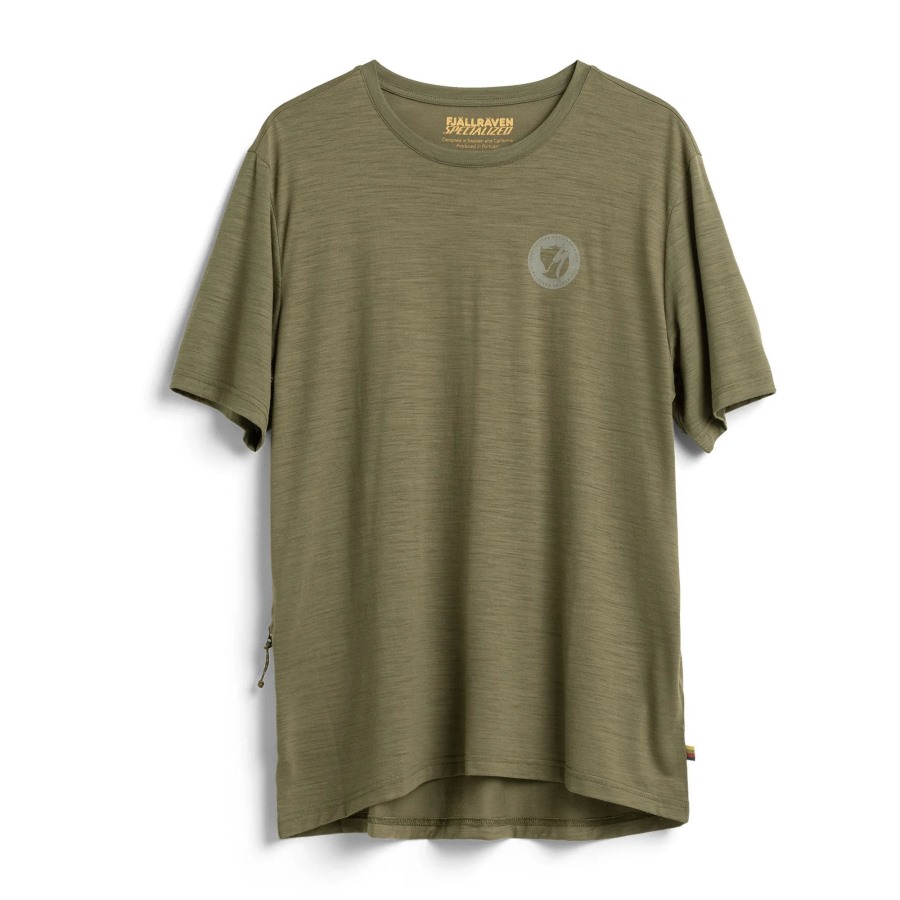 Green Fjällräven Outlets S/F Wool T-Shirt M