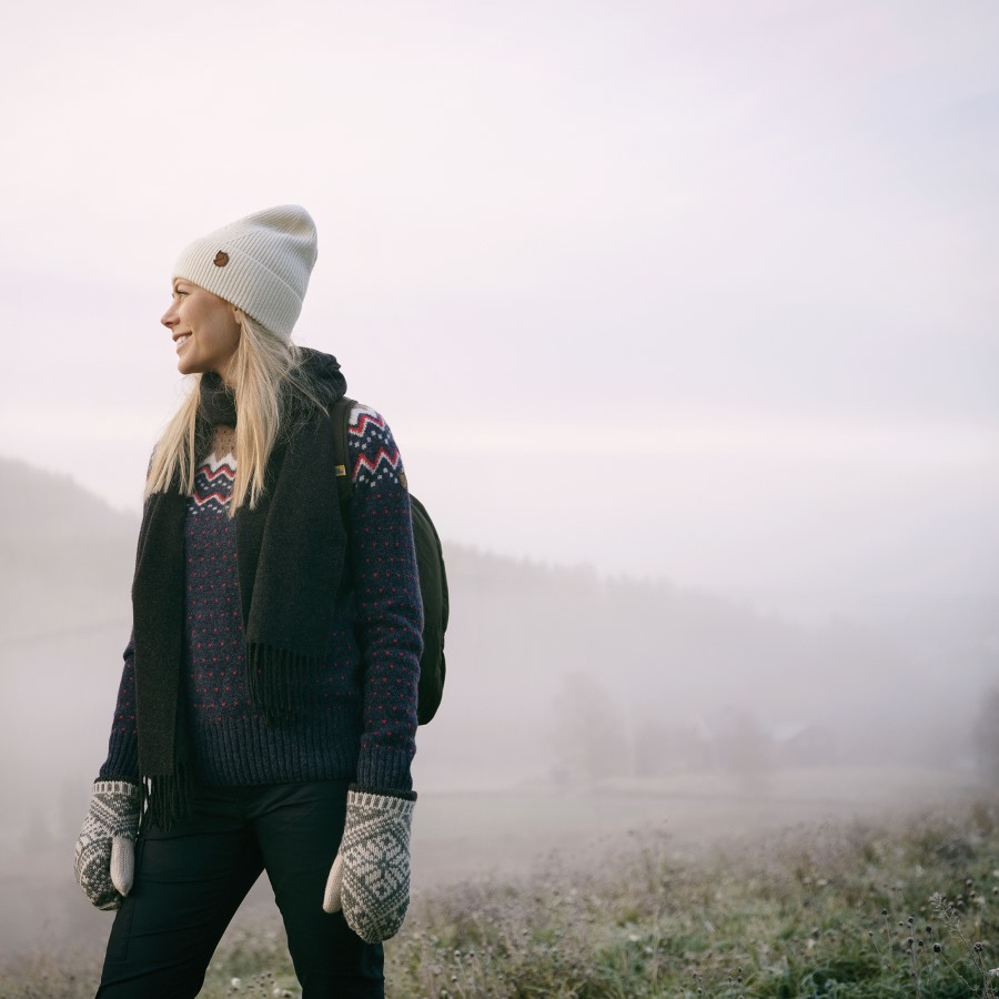 Fjällräven Outlets Directional Rib Beanie Grey