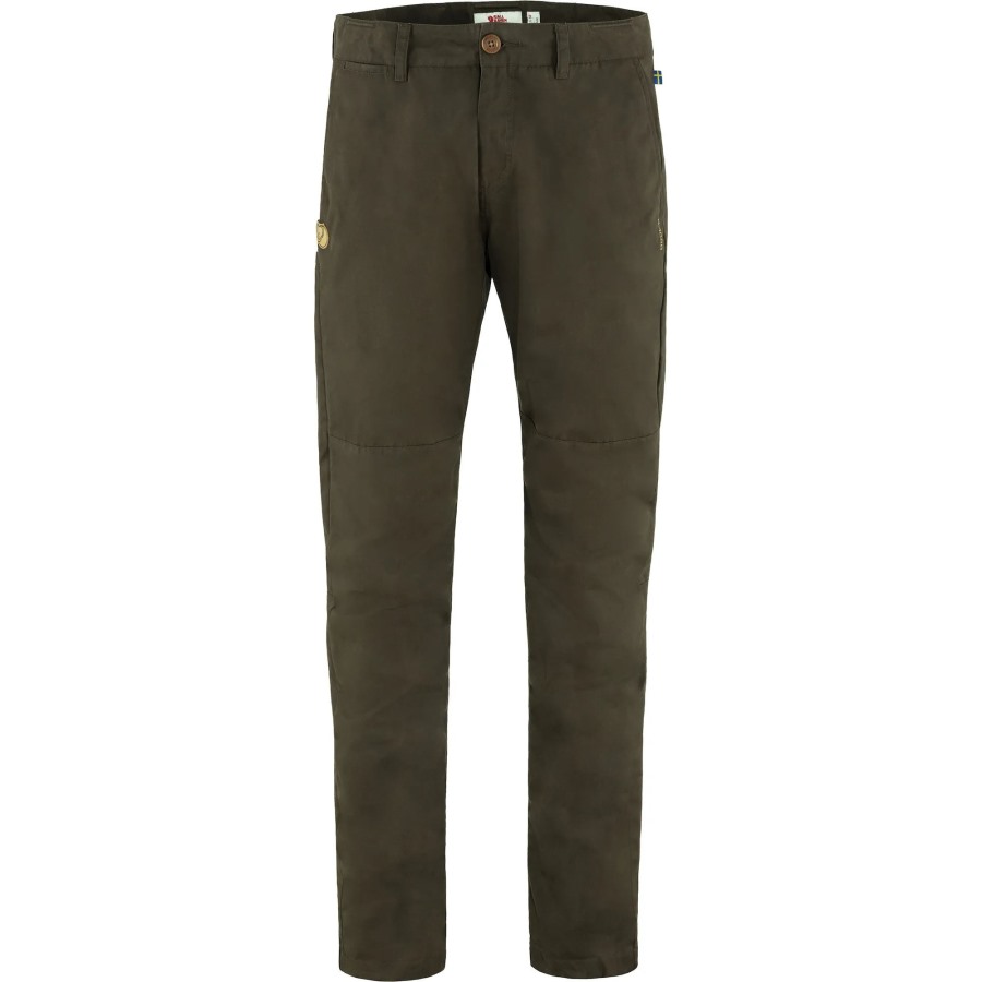 Srmland Tapered Trousers M Long Fashion Fjällräven Outlets Dark Olive