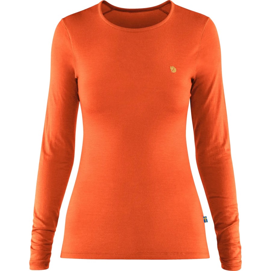 Hokkaido Orange Fjällräven Outlets Bergtagen Thinwool Ls W