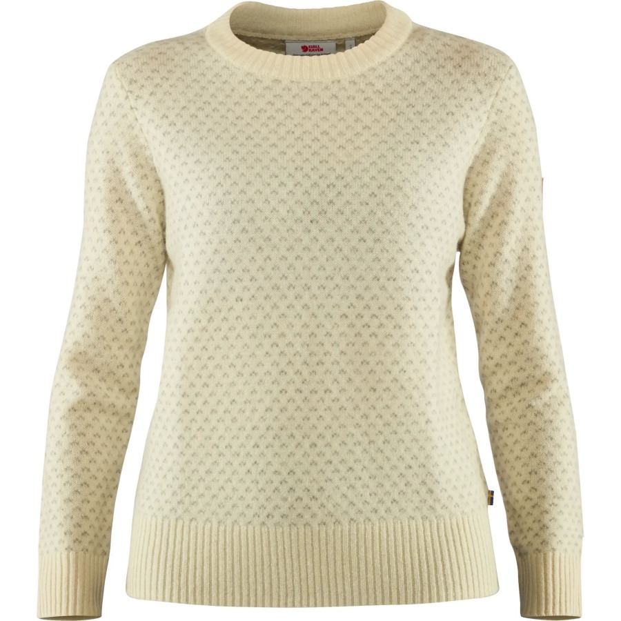 Chalk White Övik Nordic Sweater W Fjällräven Outlets
